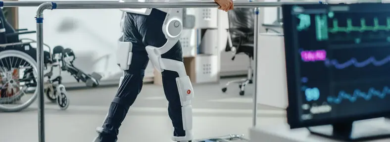 Reha Patient am Laufband